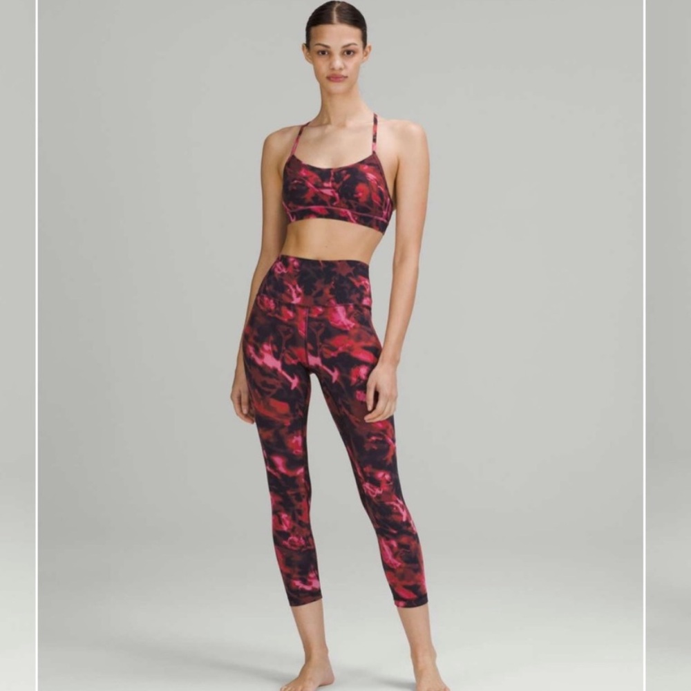 Lululemon Align High-Rise Crop 23" Intensity Pink Blossom Multi